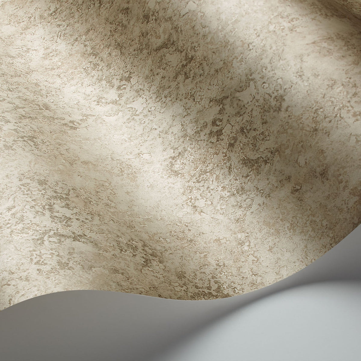 Cole & Son Patina Haze wallpaper — Warm Metallic Gilver detail