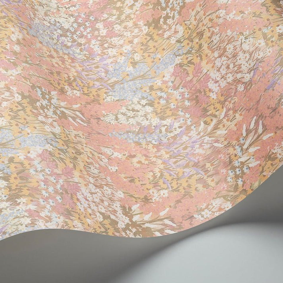 Cole & Son Petite Fleur wallpaper — Honey Citrine detail