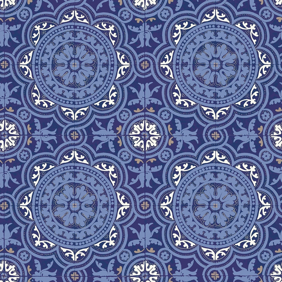 Cole & Son Piccadilly wallpaper — Hyacinth Blue & Midnight