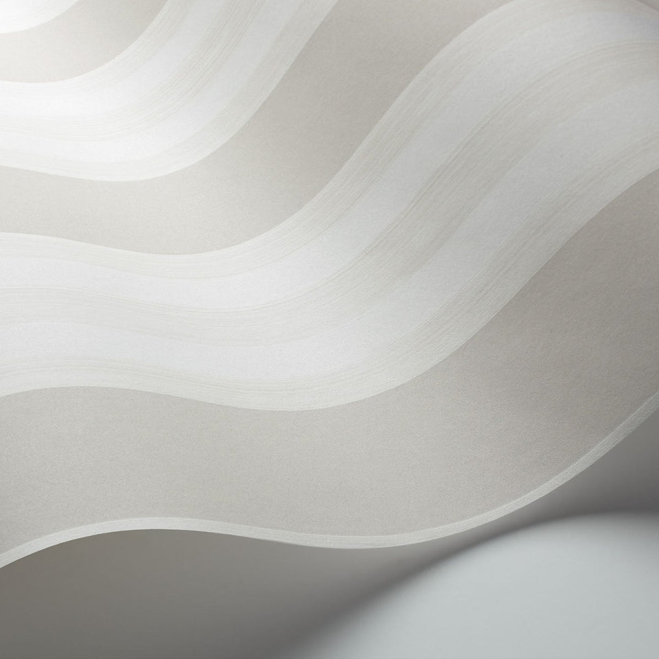 Cole & Son Polo Stripe wallpaper — Stone detail