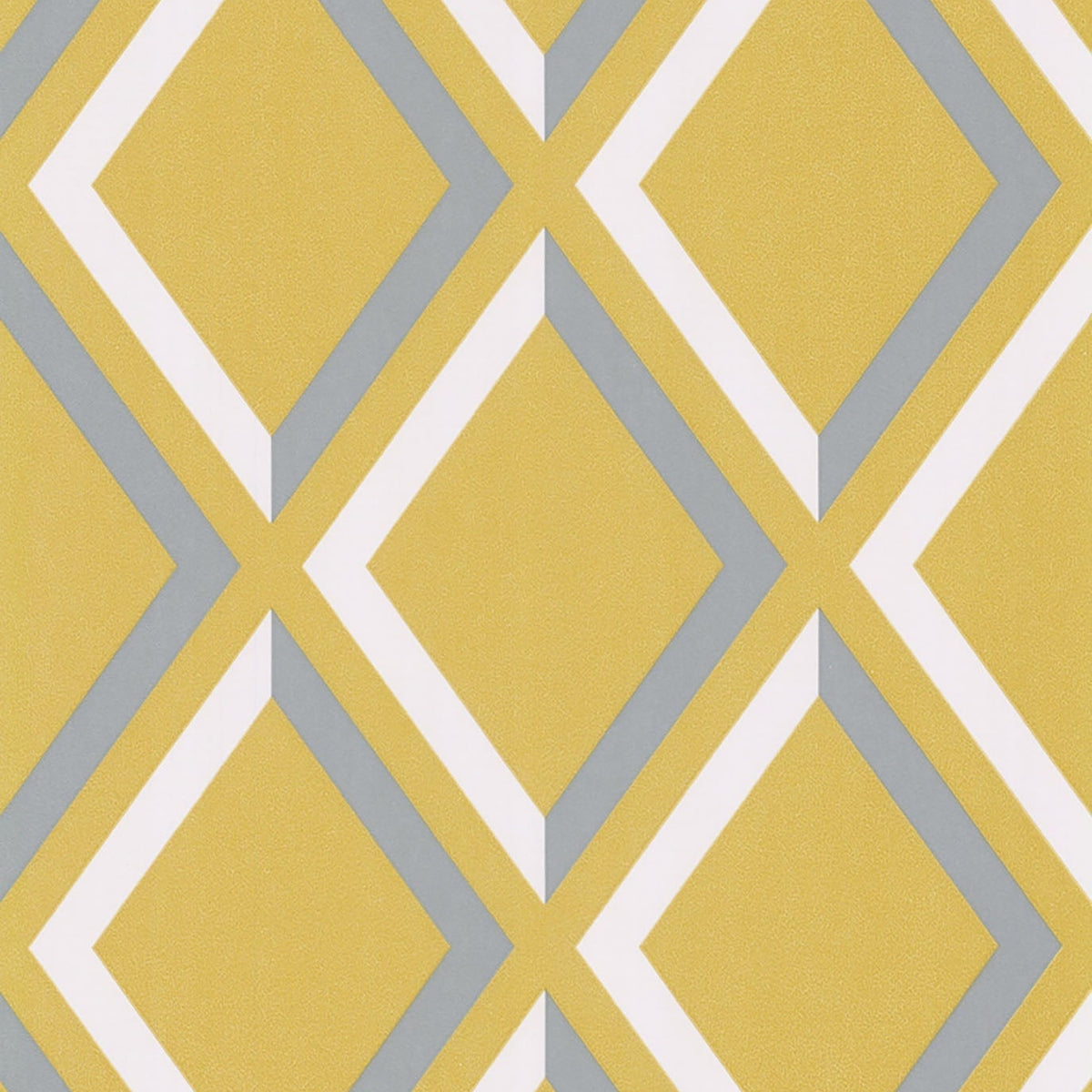 Cole & Son Pompeian wallpaper — White & Heath Grey on Chartreuse