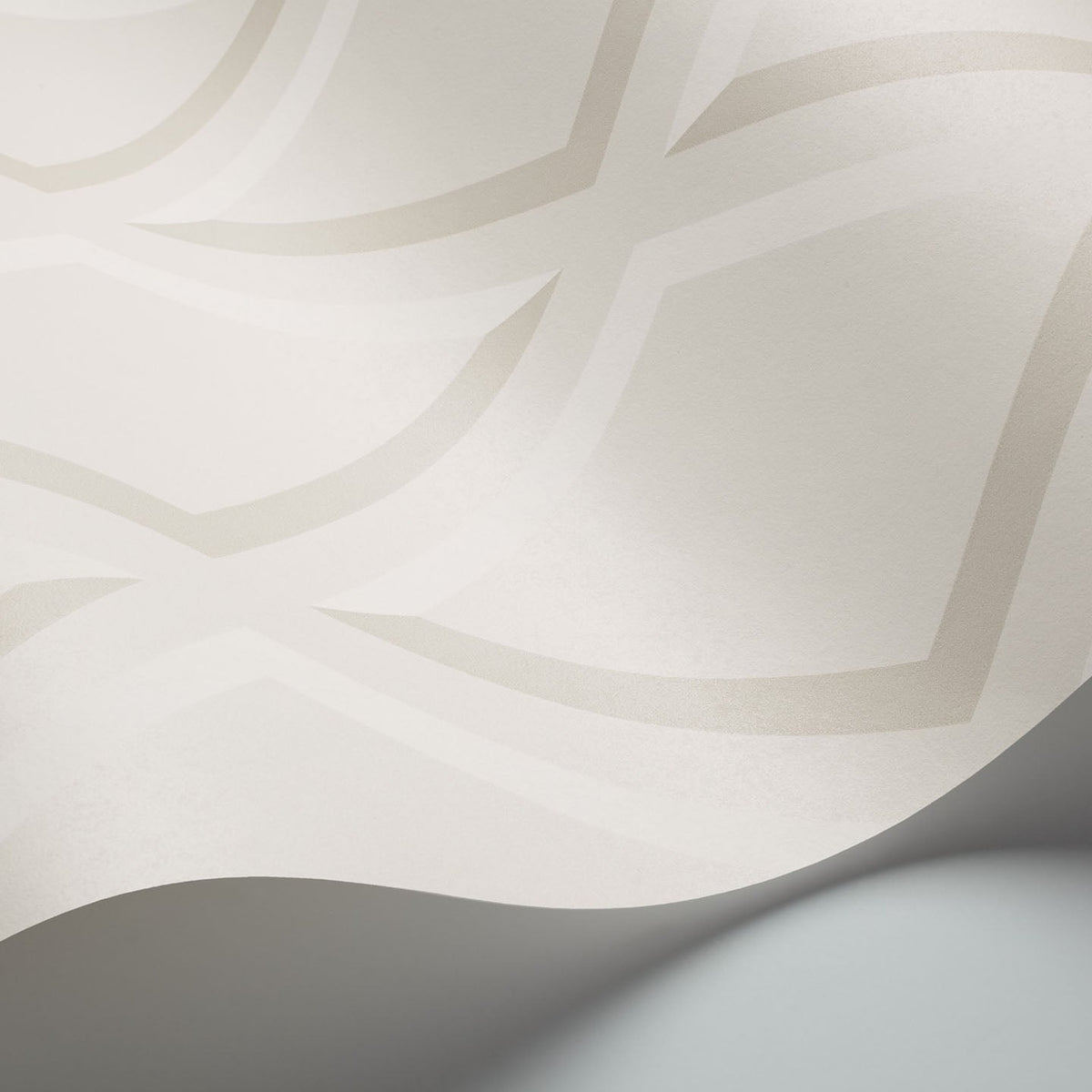 Cole & Son Pompeian wallpaper — Chalk & Stone on White detail