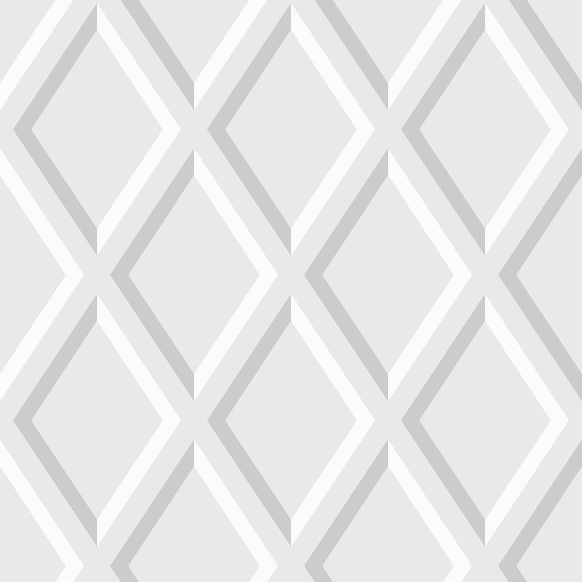 Cole & Son Pompeian wallpaper — Silver & White on Lilac Grey