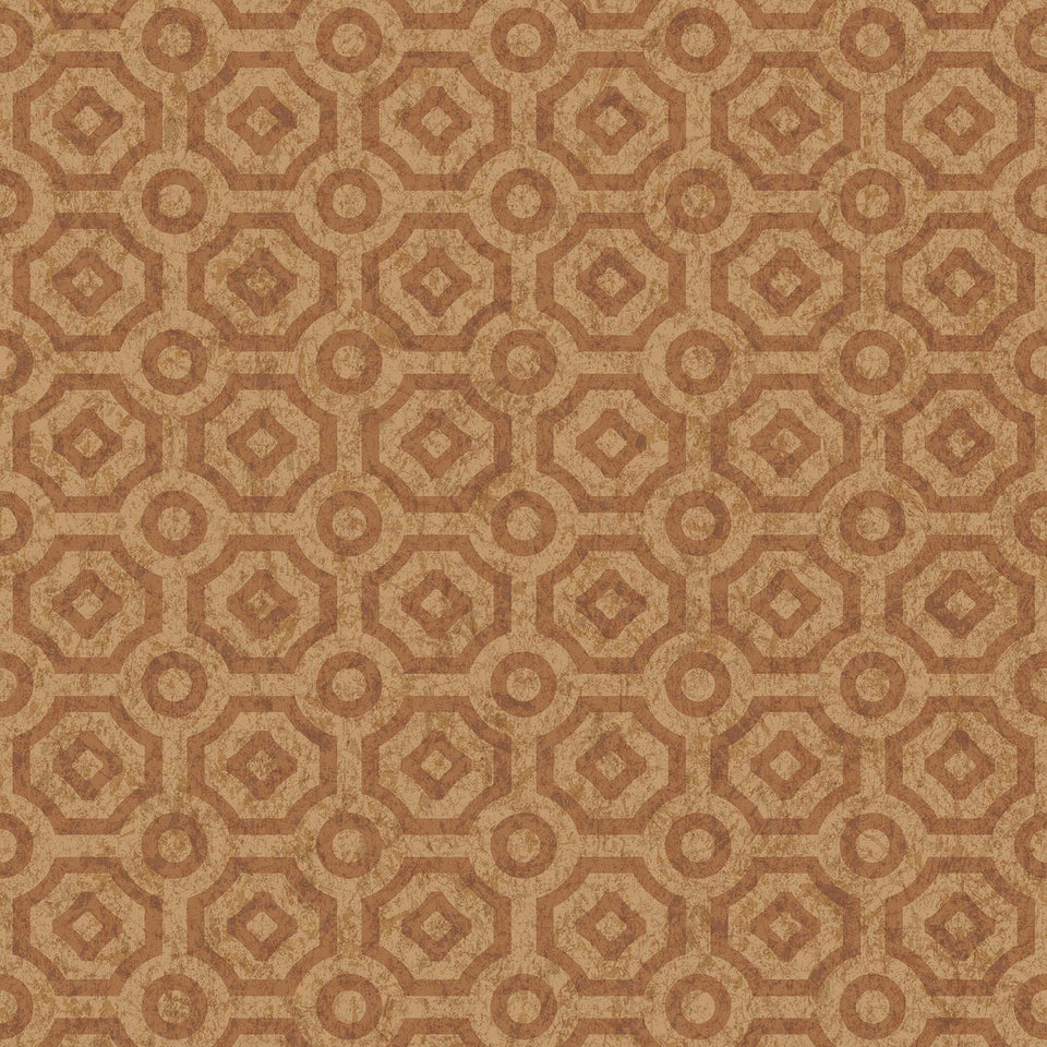 Queen’s Quarter wallpaper in Metallic Copper by Cole & Son — design detail