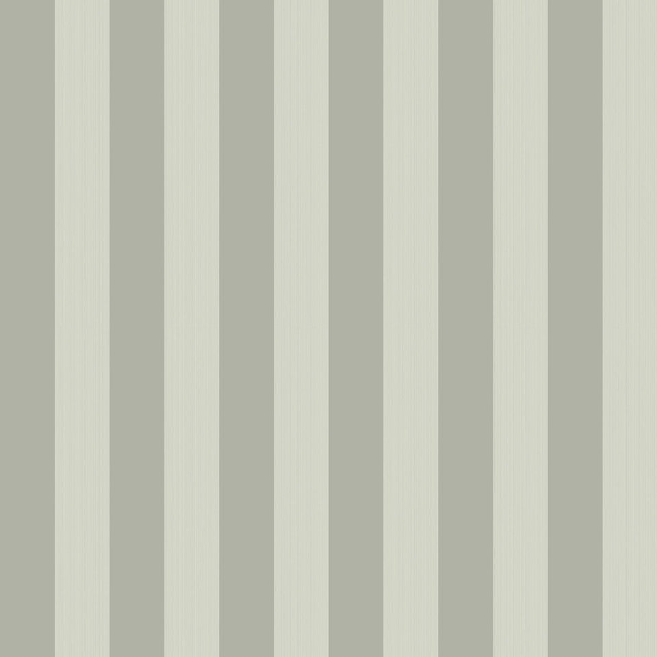 Regatta Stripe wallpaper in Soft Olive by Cole & Son — design detail