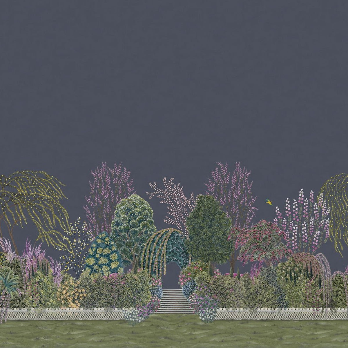 Reverie panorama in Tanzanite by Cole & Son — design detail crop