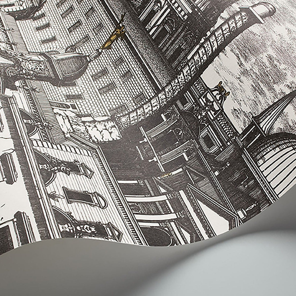Riflesso wallpaper in Black & White by Cole & Son — design detail