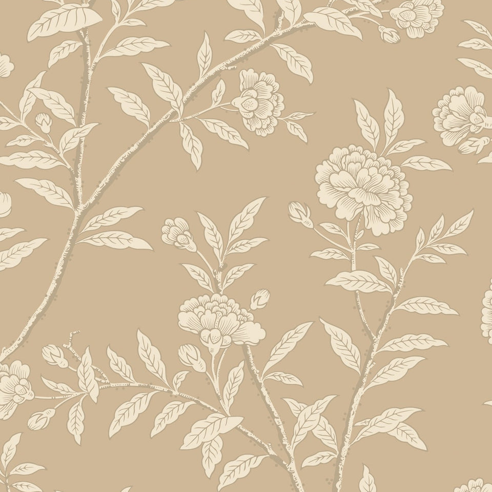 Roseberry wallpaper in Champagne Shimmer by Cole & Son — design detail
