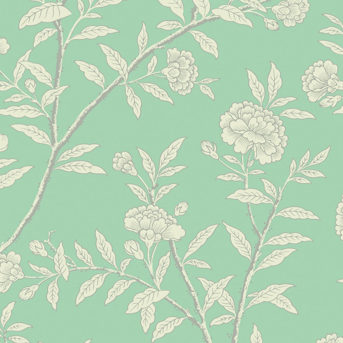 Roseberry wallpaper in Jade by Cole & Son — design detail