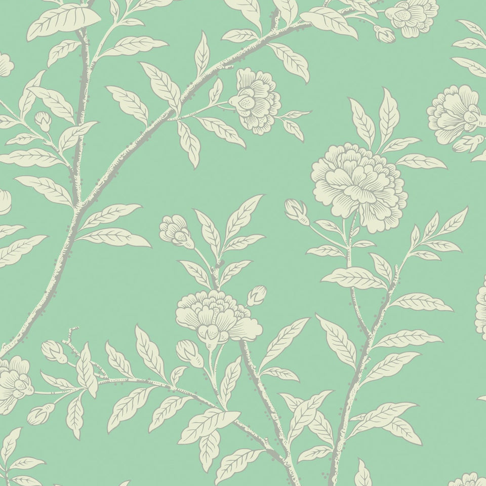 Roseberry wallpaper in Jade by Cole & Son — design detail