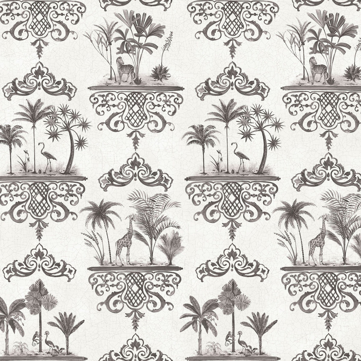 Rousseau wallpaper in Soot on Snow by Cole & Son — design detail