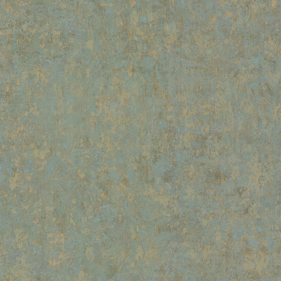 Salvage wallpaper by Cole & Son in Metallic Gold & Duck Egg, design detail