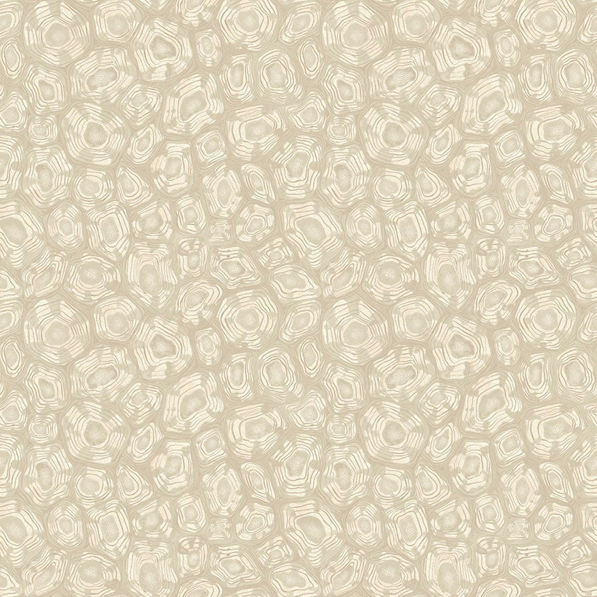 Savanna Shell wallpaper by Cole & Son in Parchment, Linen & Metallic Gilver, design detail