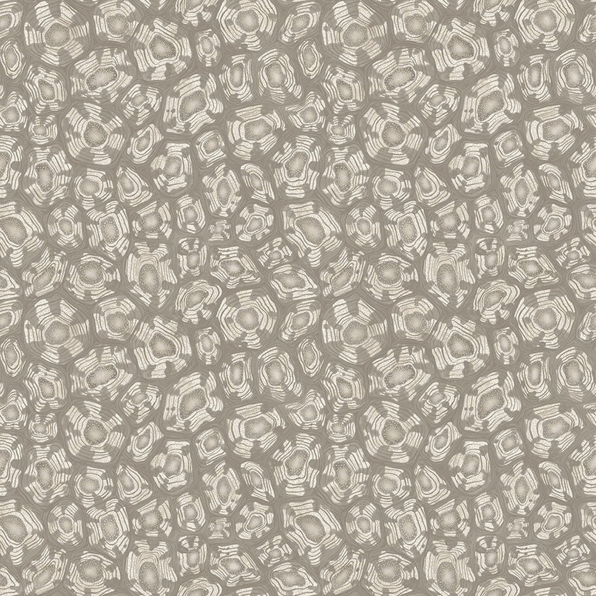 Savanna Shell wallpaper by Cole & Son in Shell Mica, Taupe & Metallic Gilver, design detail