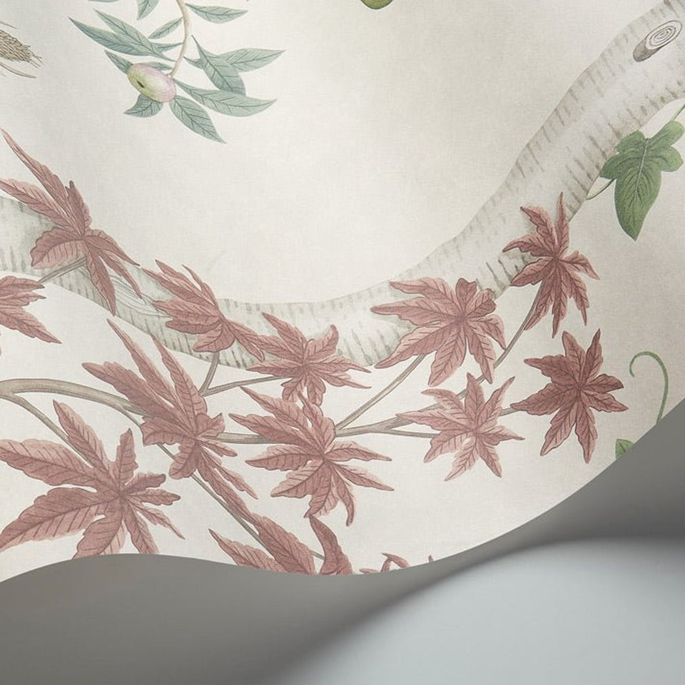 Seasonal Woods wallpaper by Cole & Son in Clear Skies, surface detail