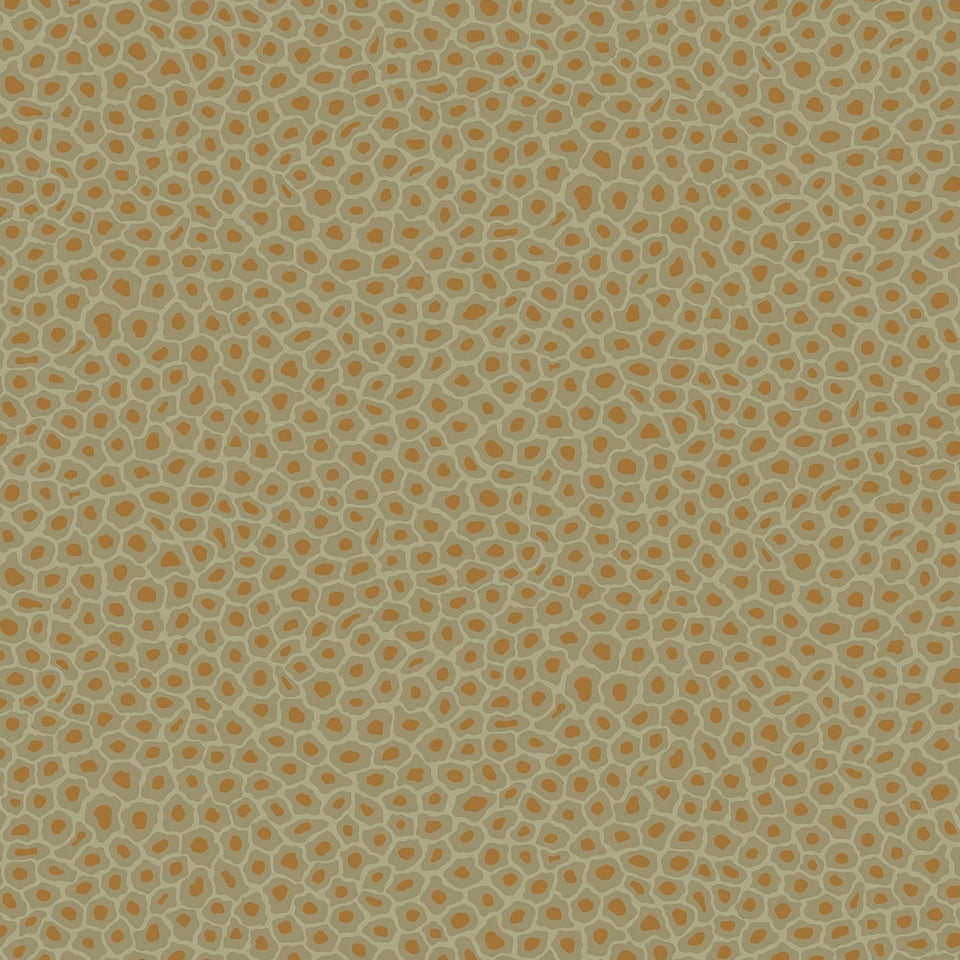 Senzo Spot by Cole & Son in Old Olive & Metallic Bronze, pattern