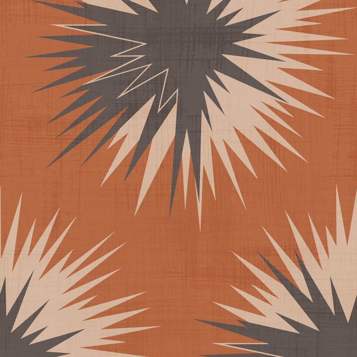 Soft Thistle wallpaper by Cole & Son x Vivienne Westwood in Ginger & Mocha, pattern