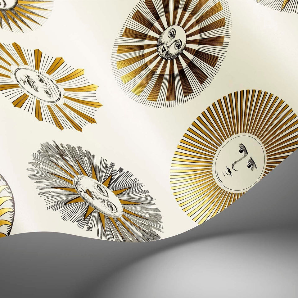 Soli wallpaper by Cole & Son in Cream & Gold, surface detail