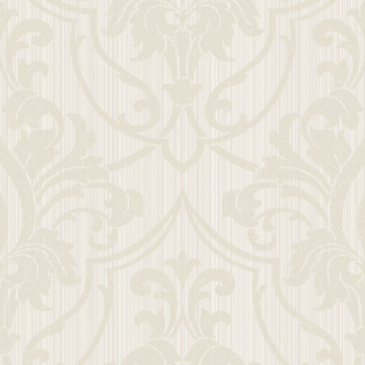 St Petersburg Damask wallpaper by Cole & Son in Parchment on White, pattern