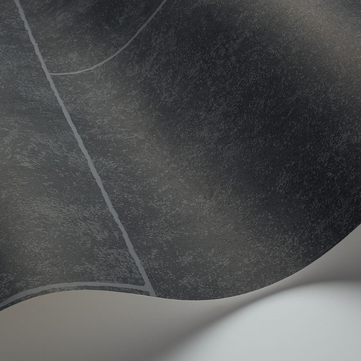 Stone Block wallpaper by Cole & Son in Charcoal, surface detail