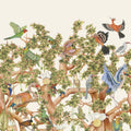 Tree of Life wallpaper by Cole & Son in Stone, cropped panel detail