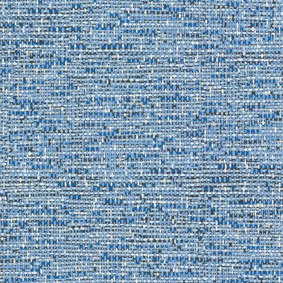 Tweed wallpaper by Cole & Son in Hyacinth Blue & White on Charcoal, 92/4019