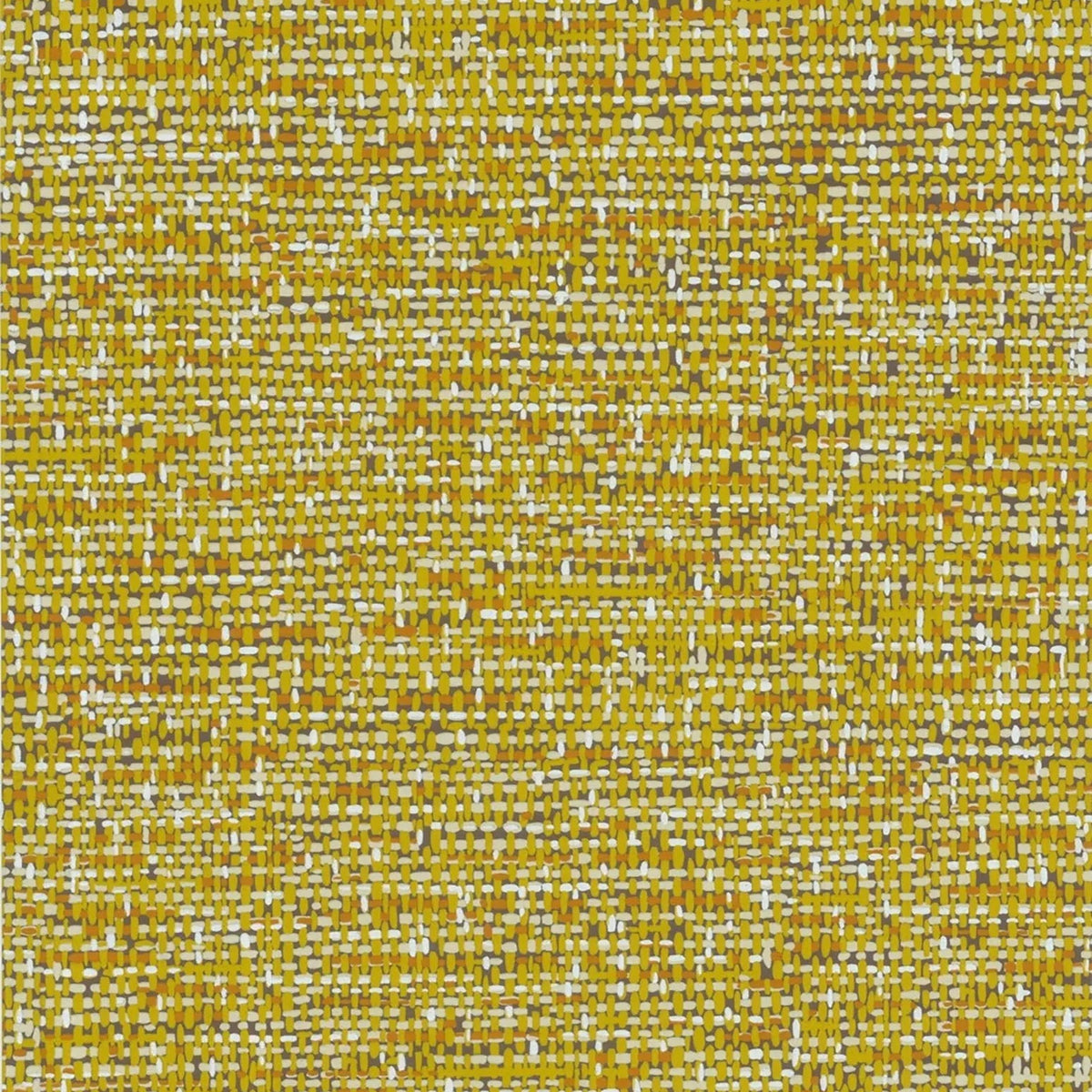 Tweed wallpaper by Cole & Son in Chartreuse & Burnt Orange on Soot, 92/4018