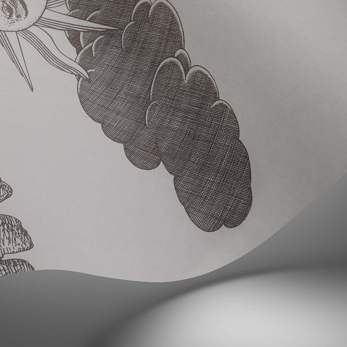 Cole & Son Fornasetti Vista Mediterranea in Soft Neutral mural detail
