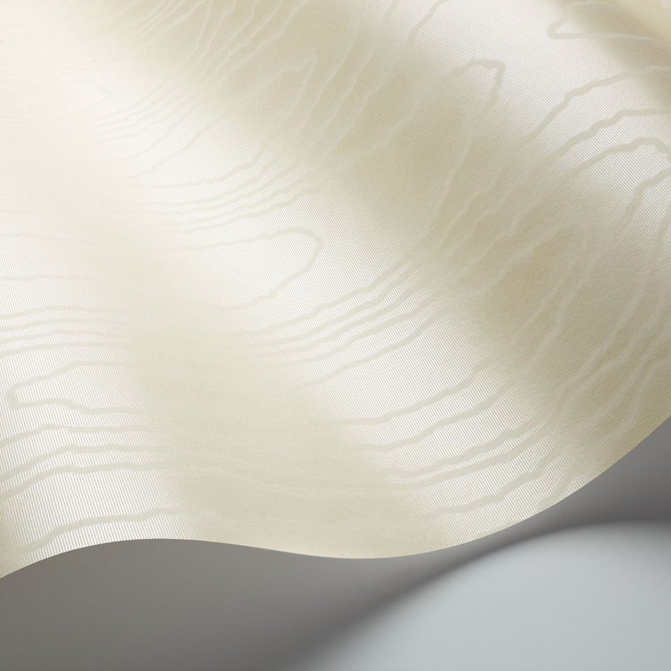 Cole & Son Watered Silk wallpaper in Mica Cream detail