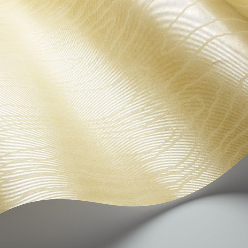 Cole & Son Watered Silk wallpaper in Mica Yellow detail