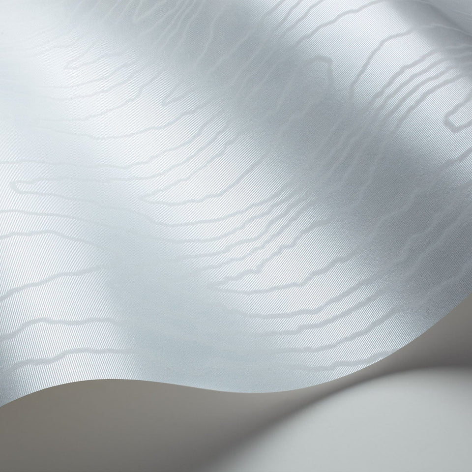 Cole & Son Watered Silk wallpaper in Mica Powder Blue detail