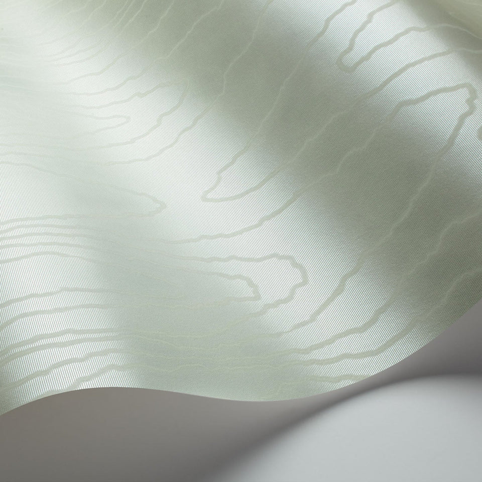 Cole & Son Watered Silk wallpaper in Mica Duck Egg detail
