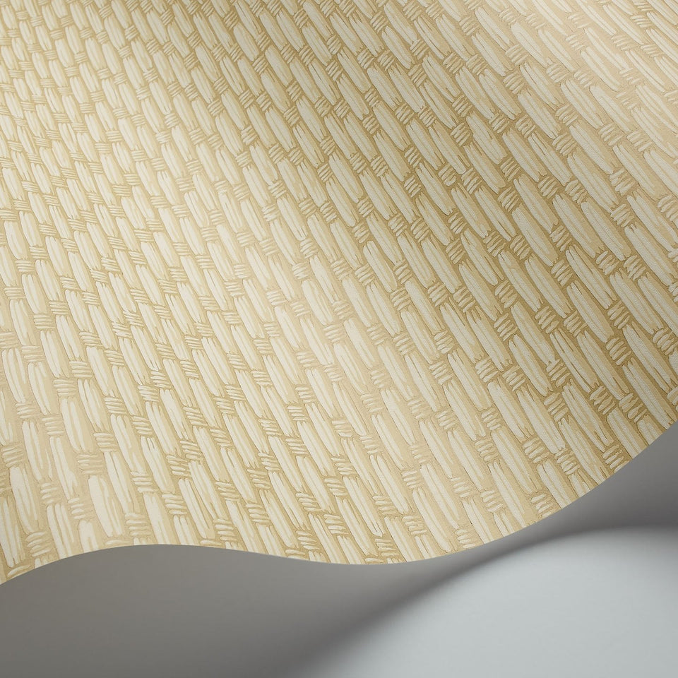 Cole & Son Weave wallpaper in Yellow detail