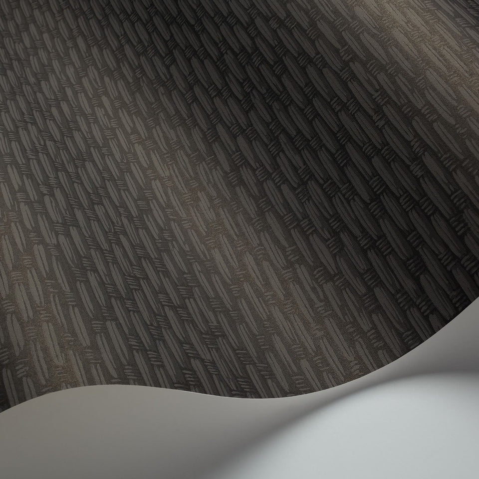 Cole & Son Weave wallpaper in Black detail