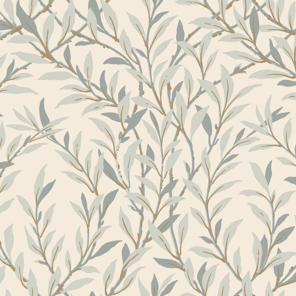 Cole & Son Willow Branch wallpaper in Pebble on Cream