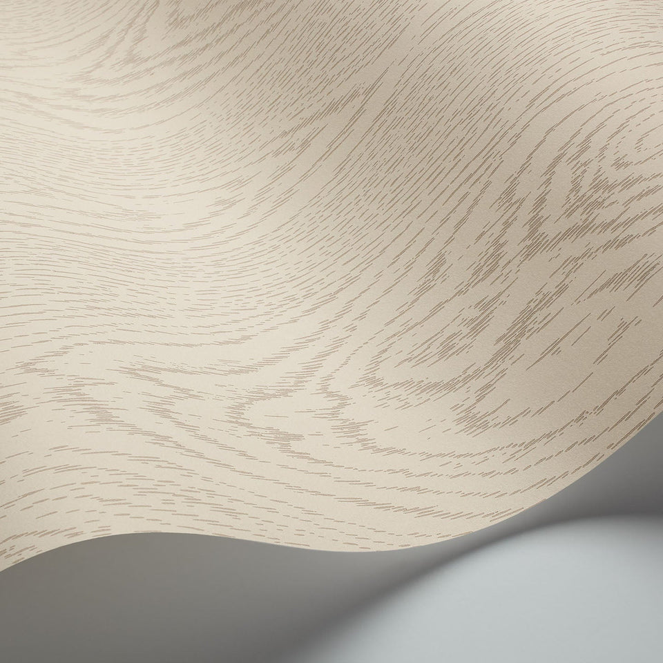 Cole & Son Wood Grain wallpaper in Cream — wallpaper detail
