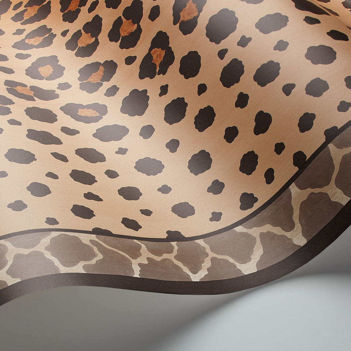 Cole & Son Zulu Border in Ginger & Soot — border detail