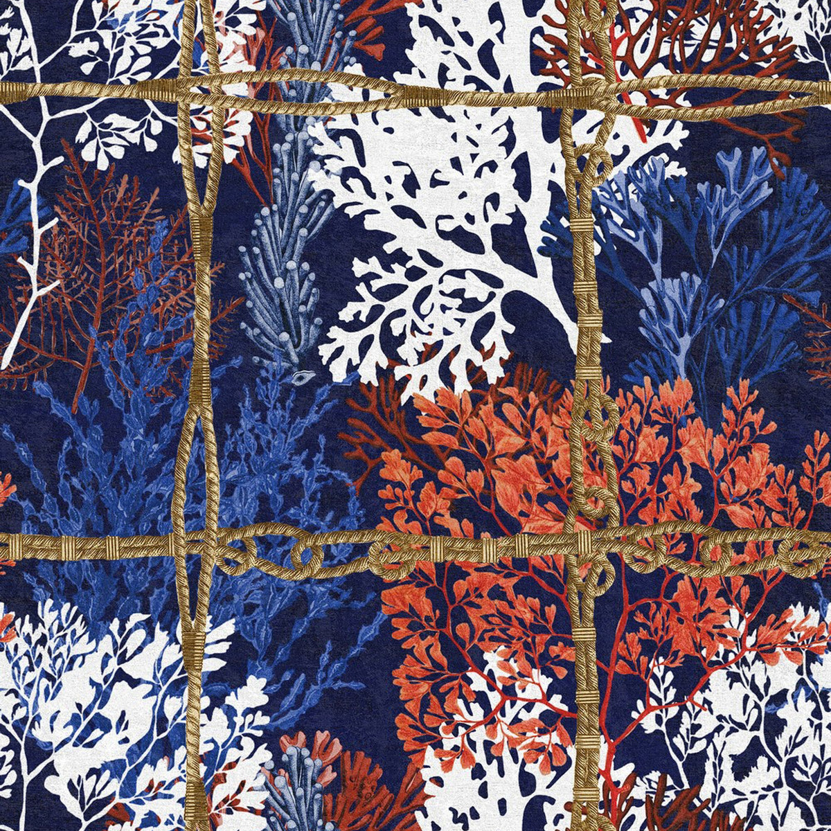 Corallia Dark wallpaper by MINDTHEGAP — pattern detail