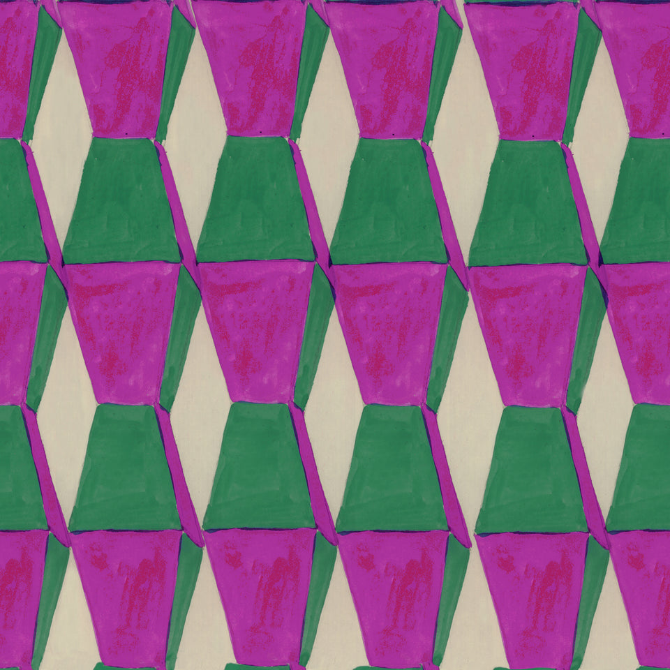 ENDLESS Violet wallpaper by MINDTHEGAP, full pattern detail.