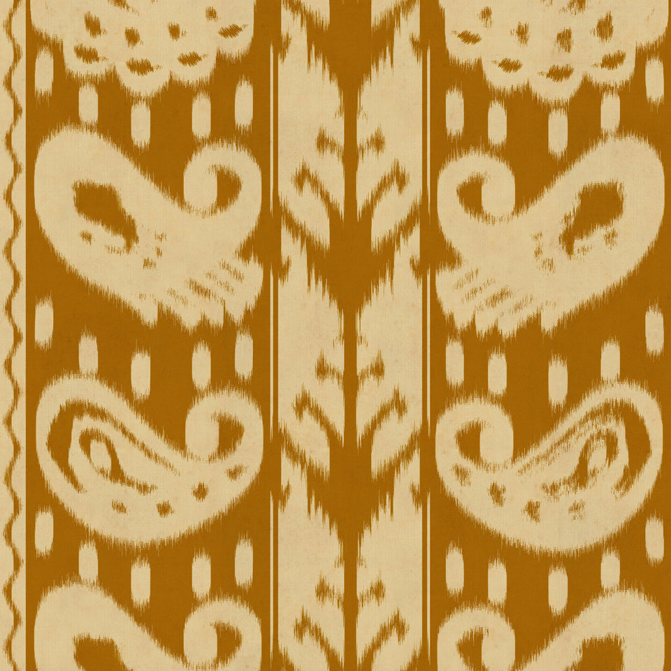 ERZSEBET Amber wallpaper by MINDTHEGAP, full pattern detail.