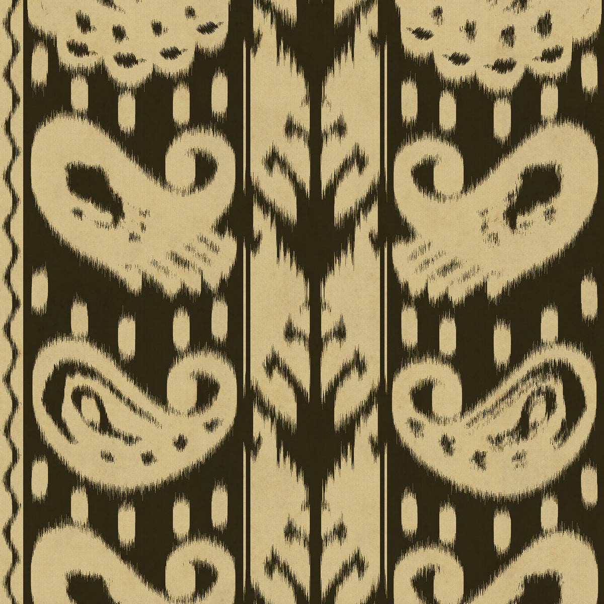 ERZSEBET Graphite wallpaper by MINDTHEGAP, full pattern detail.