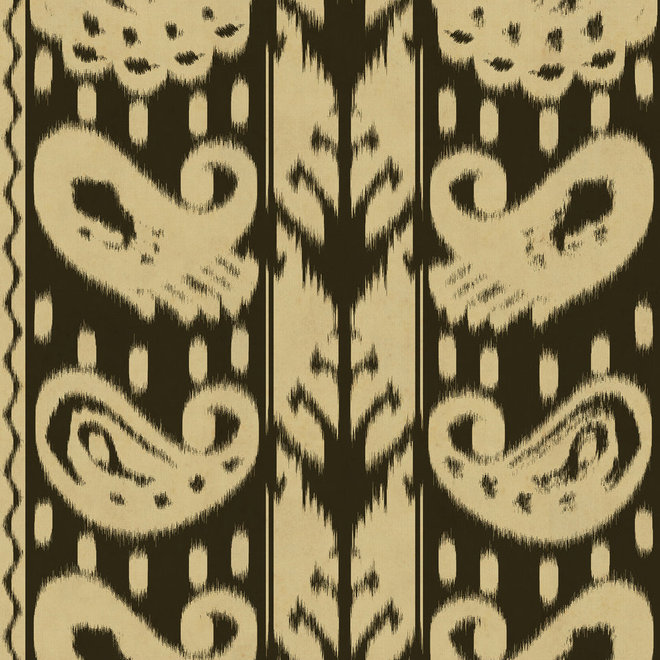 ERZSEBET Graphite wallpaper by MINDTHEGAP, full pattern detail.