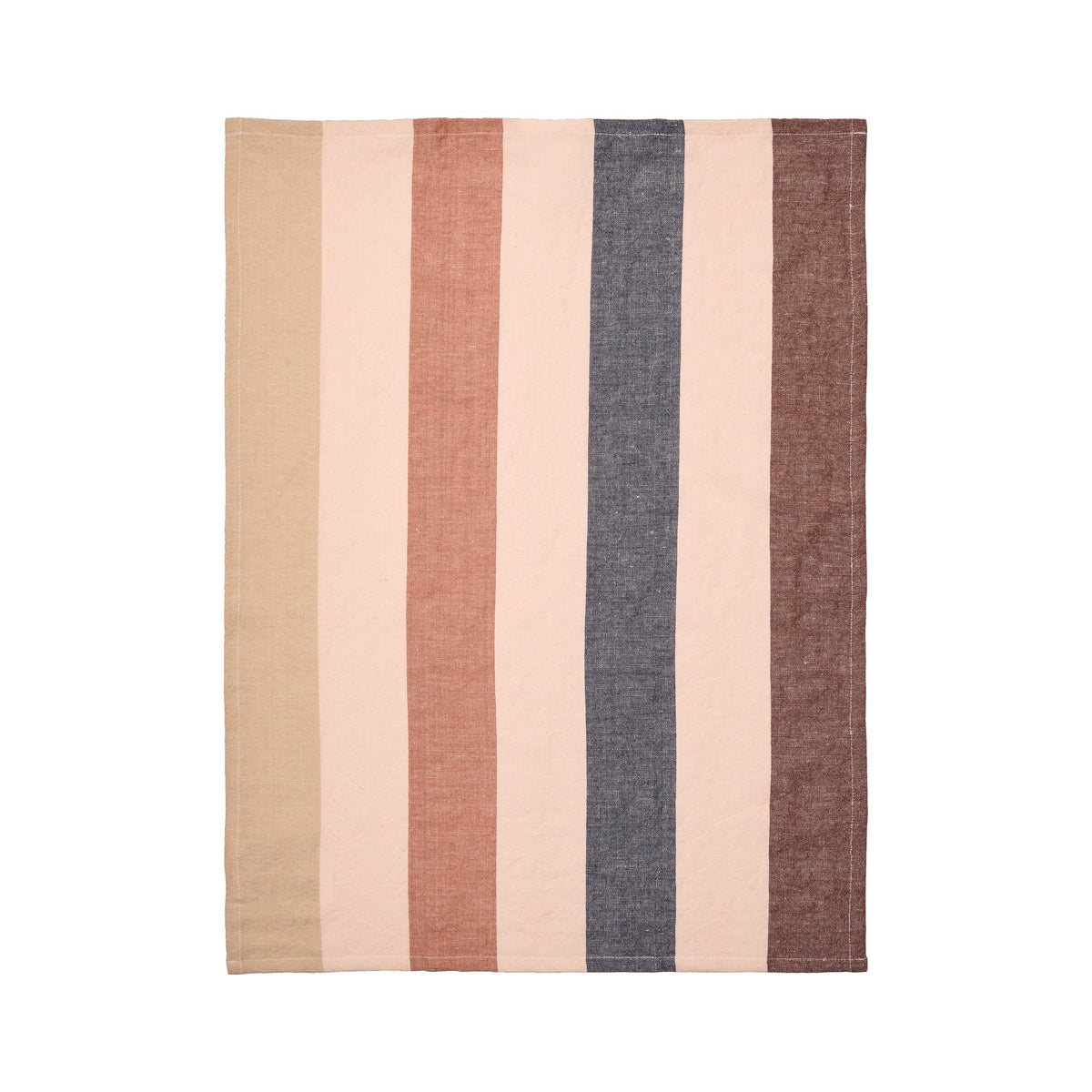 Cashmere, Mocha & Indigo Blue Towel by Ferm Living