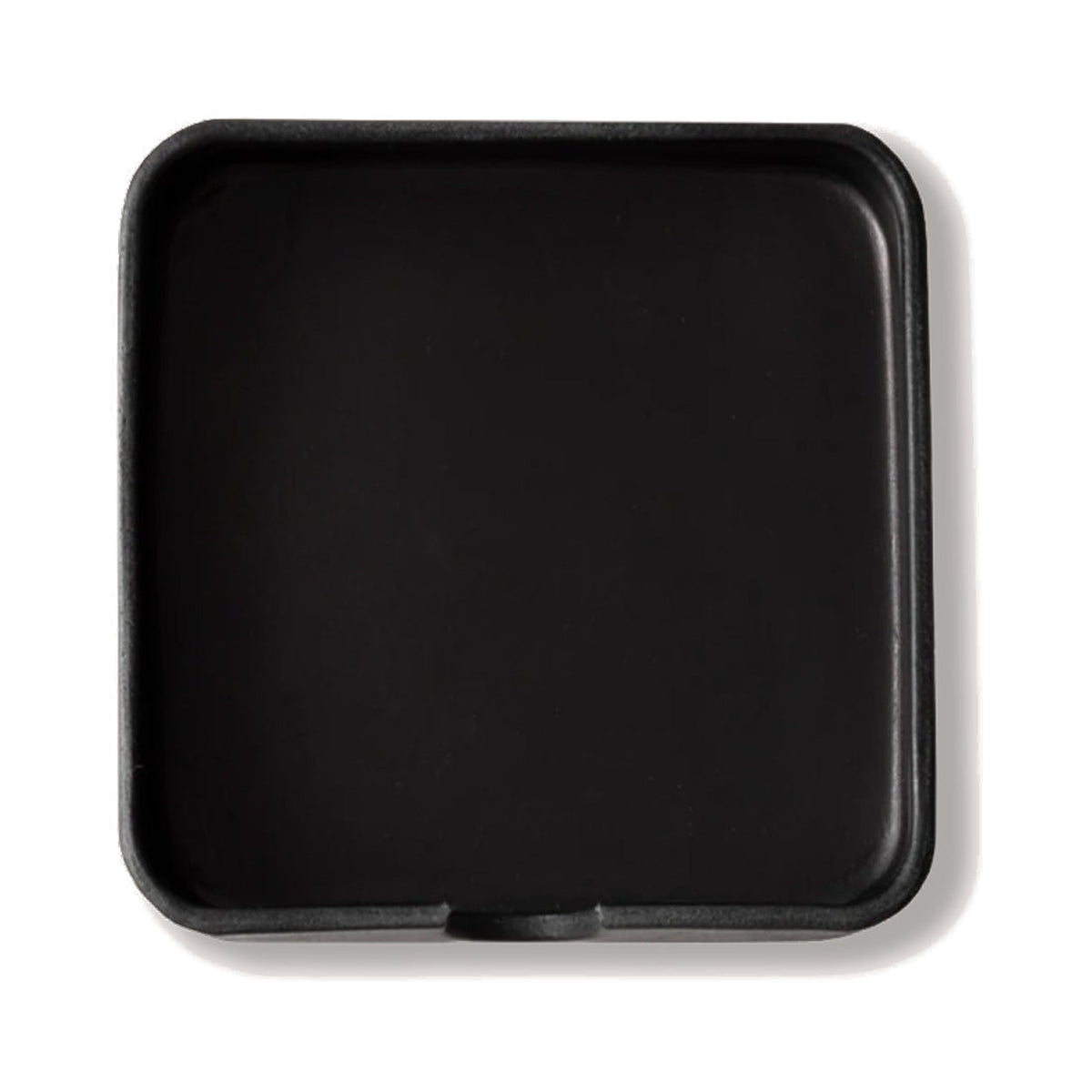 Graf Lantz Black Kobon square leather tray viewed from above