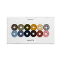 Graf Lantz Twelve Graf Lantz Wine-O’s round felt wine markers in the Ikebana palette on their card