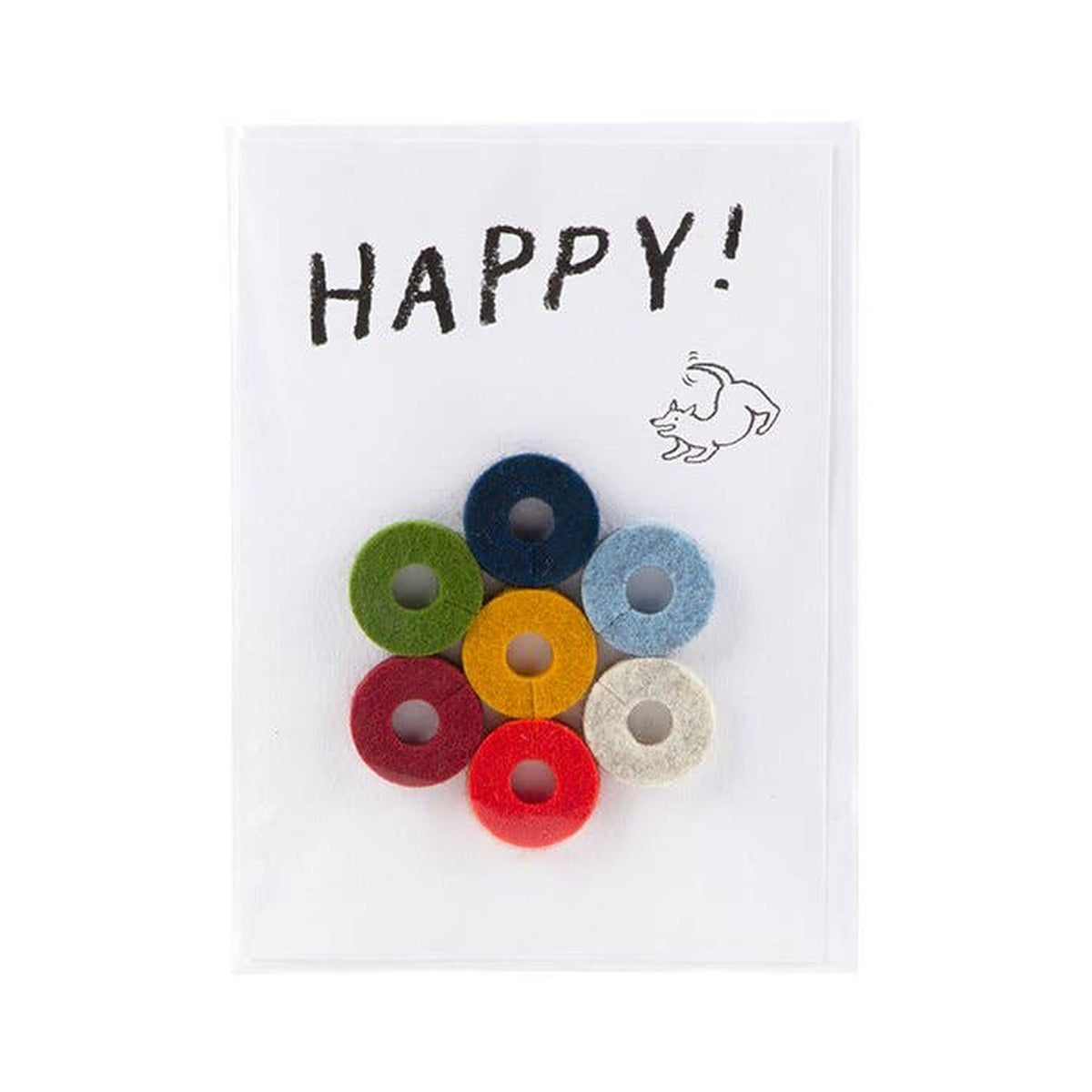 Graf Lantz Happy Wine-Ote’s card with seven colorful felt wine markers