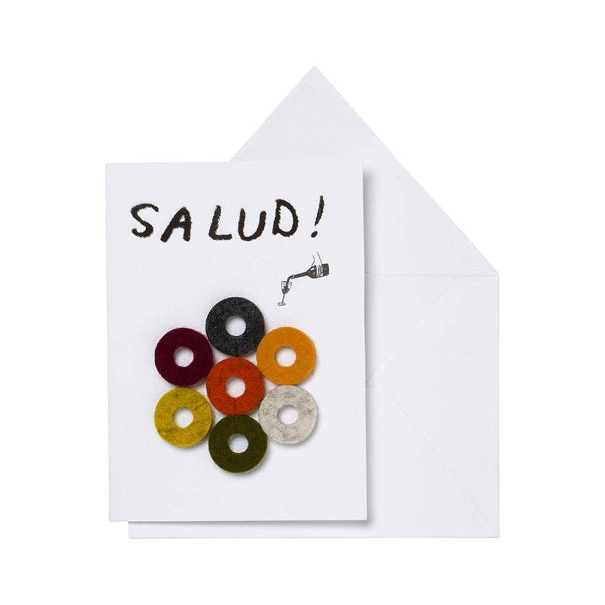 Graf Lantz Salud Wine-Ote’s wine marker card with its white envelope