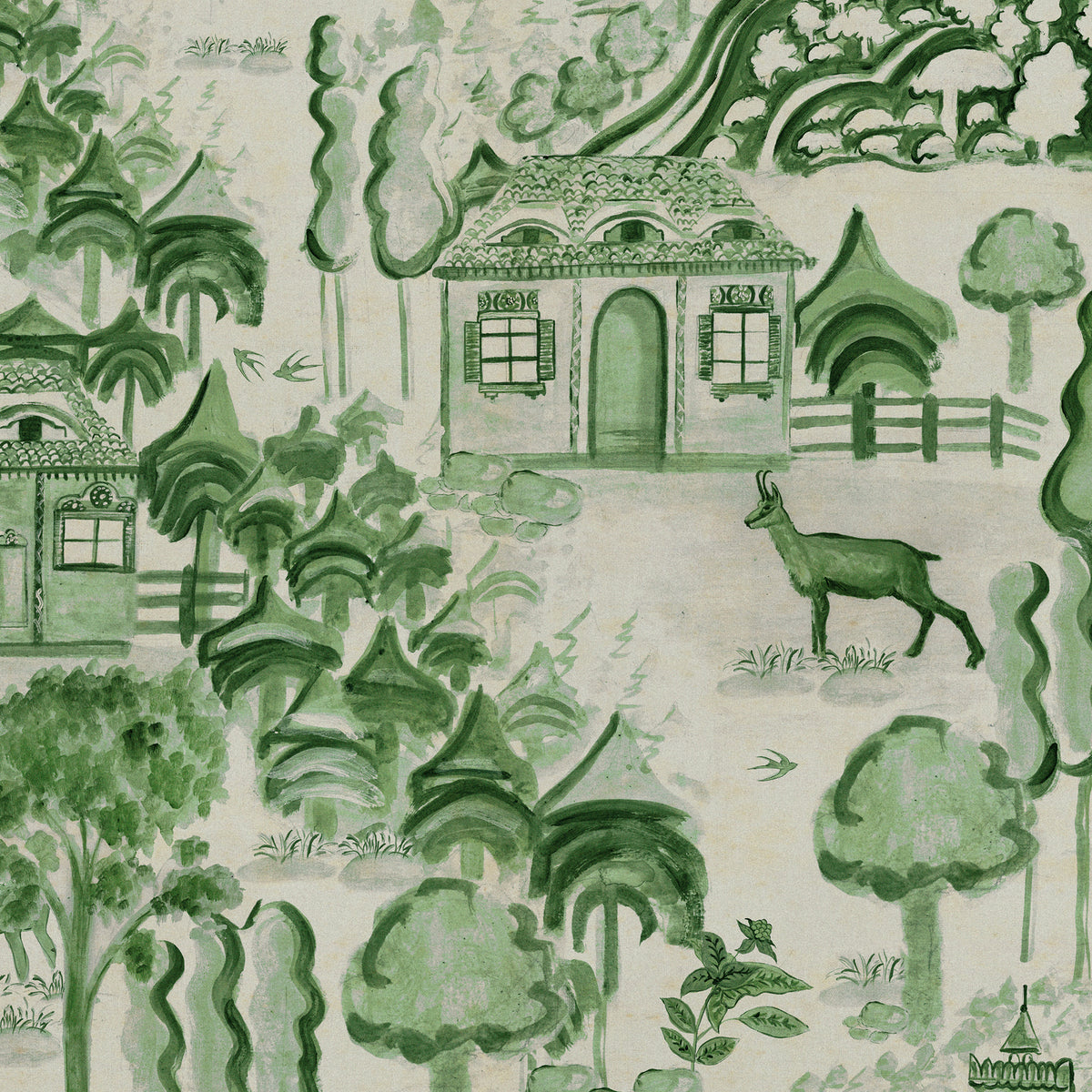 HAVERZHAKAN Taupe wallpaper by MINDTHEGAP, full pattern detail.