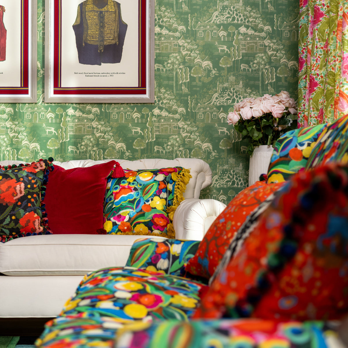 Haverzhakan Zephyr wallpaper by MINDTHEGAP, close-up in a styled interior.
