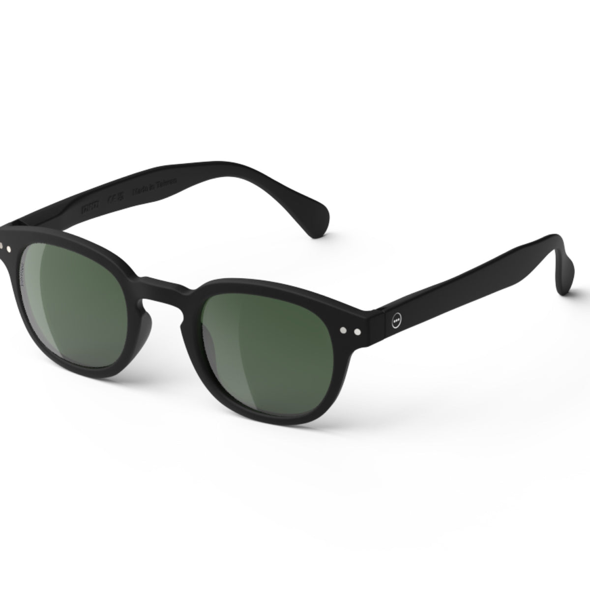 IZIPIZI #C Polarized Sunglasses – Black, angled product view
